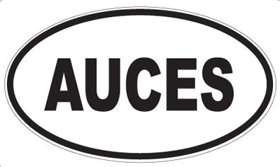 AUCES - Oval Magnet
