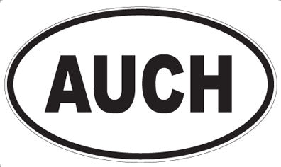 AUCH - Oval Magnet