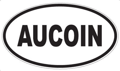 AUCOIN - Oval Magnet