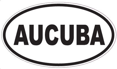 AUCUBA - Oval Sticker
