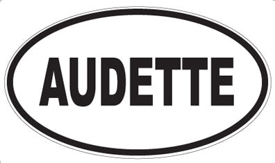 AUDETTE - Oval Magnet