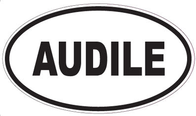 AUDILE - Oval Sticker