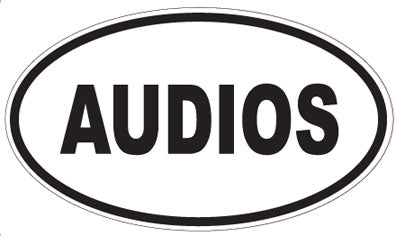 AUDIOS - Oval Sticker
