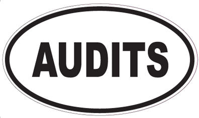 AUDITS - Oval Sticker