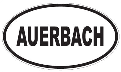 AUERBACH - Oval Magnet