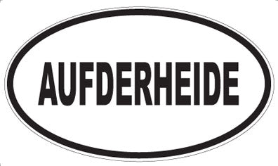 AUFDERHEIDE - Oval Magnet
