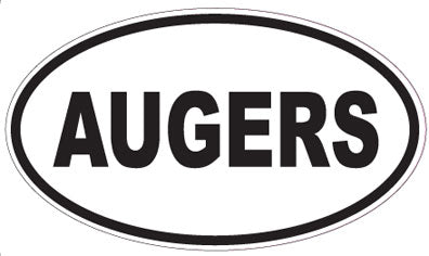 AUGERS - Oval Sticker