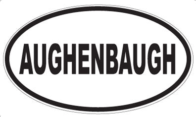 AUGHENBAUGH - Oval Magnet
