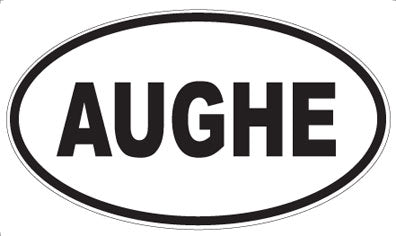 AUGHE - Oval Magnet