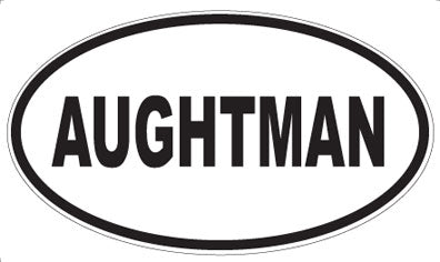 AUGHTMAN - Oval Magnet