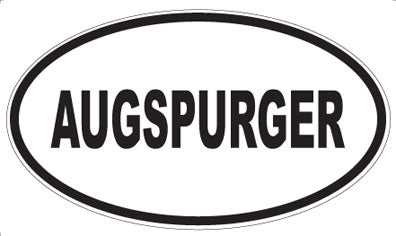 AUGSPURGER - Oval Magnet