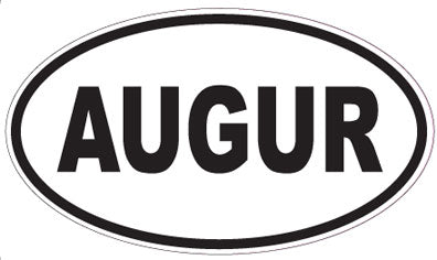 AUGUR - Oval Sticker
