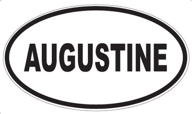 AUGUSTINE - Oval Magnet