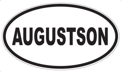 AUGUSTSON - Oval Magnet