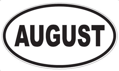 AUGUST - Oval Magnet