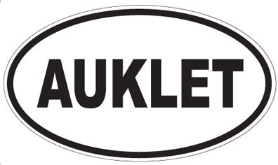 AUKLET - Oval Sticker