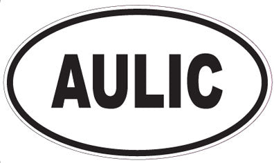 AULIC - Oval Sticker