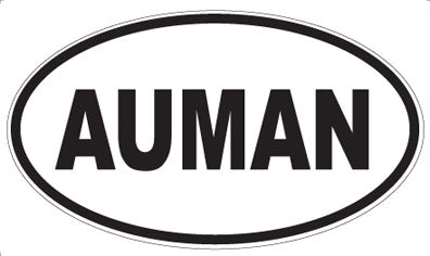 AUMAN - Oval Magnet