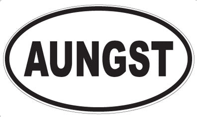 AUNGST - Oval Magnet