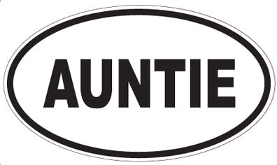 AUNTIE - Oval Sticker