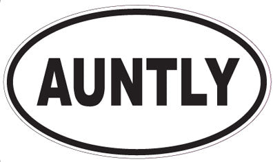 AUNTLY - Oval Sticker