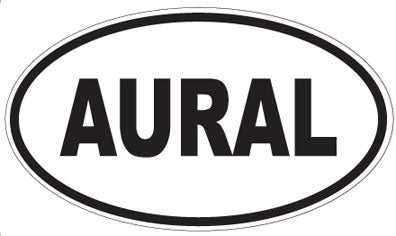 AURAL - Oval Sticker