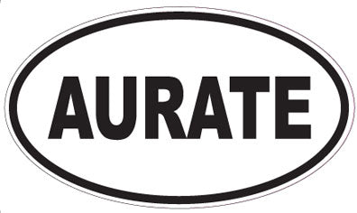AURATE - Oval Sticker