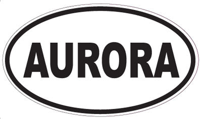 AURORA - Oval Sticker