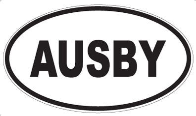 AUSBY - Oval Magnet