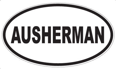 AUSHERMAN - Oval Magnet