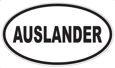 AUSLANDER - Oval Magnet