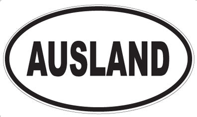 AUSLAND - Oval Magnet