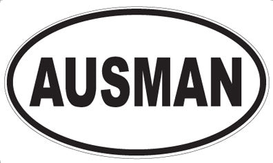 AUSMAN - Oval Magnet