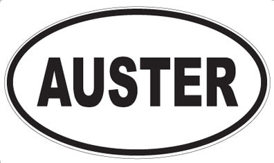 AUSTER - Oval Magnet