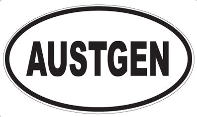 AUSTGEN - Oval Magnet