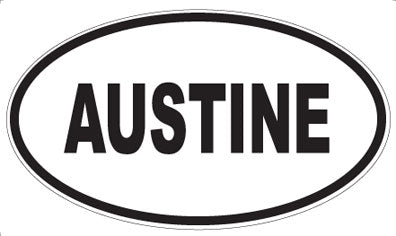 AUSTINE - Oval Magnet