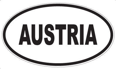 AUSTRIA - Oval Magnet