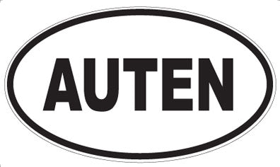 AUTEN - Oval Magnet