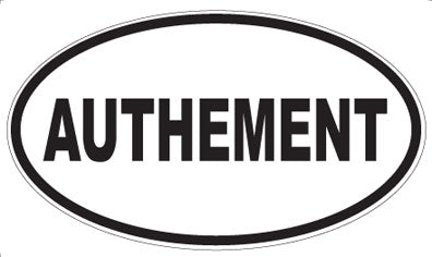 AUTHEMENT - Oval Magnet