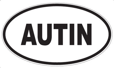 AUTIN - Oval Magnet