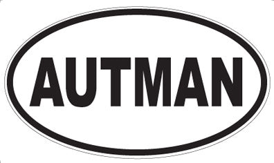 AUTMAN - Oval Magnet