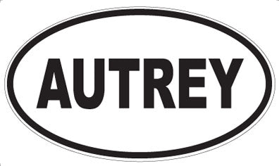 AUTREY - Oval Magnet