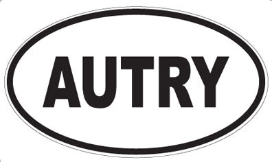 AUTRY - Oval Magnet