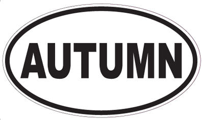 AUTUMN - Oval Sticker