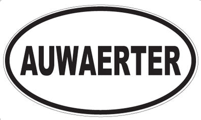 AUWAERTER - Oval Magnet