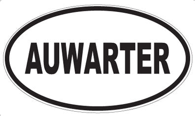 AUWARTER - Oval Magnet