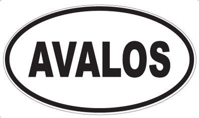 AVALOS - Oval Magnet