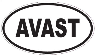 AVAST - Oval Magnet