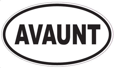 AVAUNT - Oval Sticker
