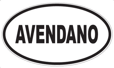 AVENDANO - Oval Magnet